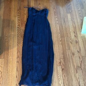 Amsale Navy Gown